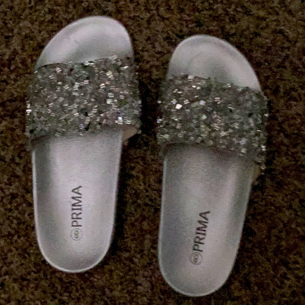 Girls glittery sandals